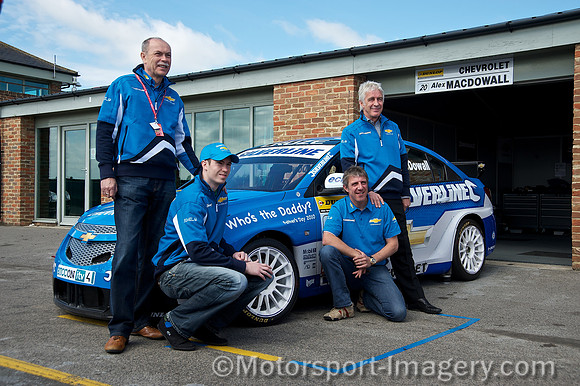 Jason Plato and Alex MacDowall with their fathers on Fathers Day