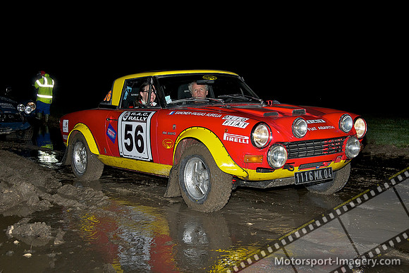Yves Huyghe de Mahenge, Aurelia Sanoner-Faugas, Fiat Arbarth 124 Rally