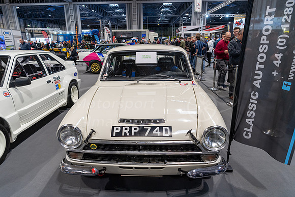Ford Lotus Cortina, driven by Roger Clark and Colin McRae, for s