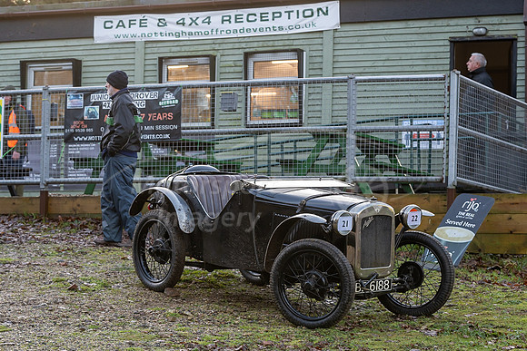 21 / 22, Madeleine and Harry Baxter, Austin 7 Ulster