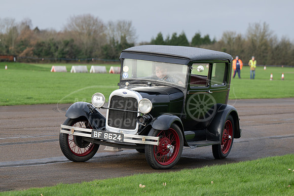 Harry Colledge in the 1929 Ford Model A Tudor, 1st in Class 2