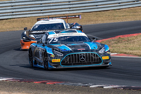 A puncture very late in race one prevented a podium finish for Jonny Adam in the 2 Seas Motorsport  Mercedes-AMG GT3