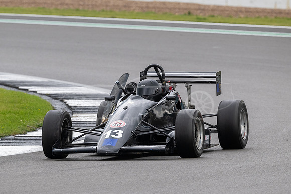 Kyler Wallace's Formula Renault showing signs of bodywork damage