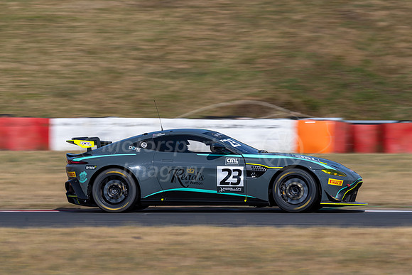 Jamie Day and Josh Miller's R Racing Aston Martin Vantage AMR GT4,