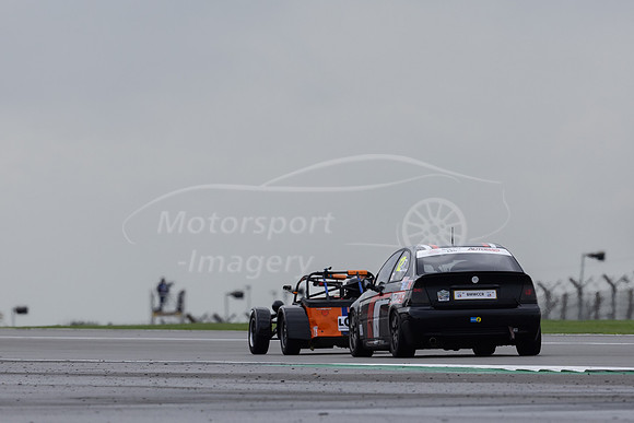 BTCC regular, Adam Cook under thedark clouds early in the race