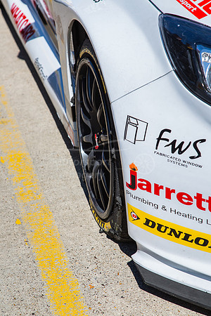 Mat Jackson's front right tyre after his race win.