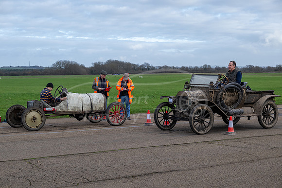 Ian Morgan and Simon Ponseele in two very different Model T Ford