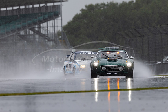 Green flag lap behind safety car