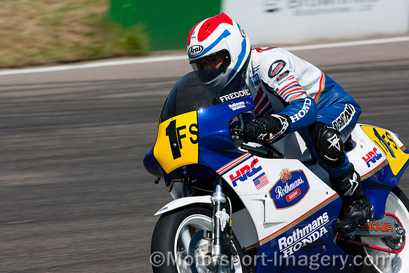 Freddie Spencer on the Rothmans Honda