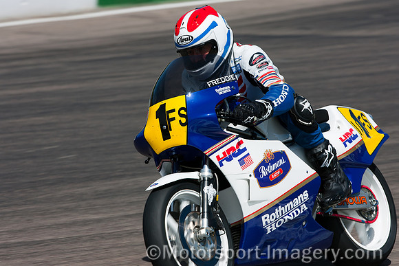 Freddie Spencer on the Rothmans Honda