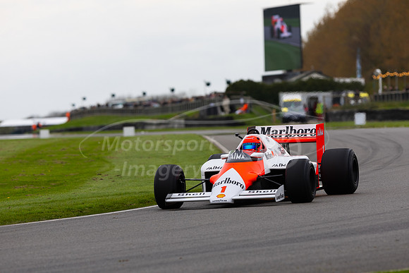 The Niki Lauda McLaren-TAG MP4/2B driven by Chris Goodwin
