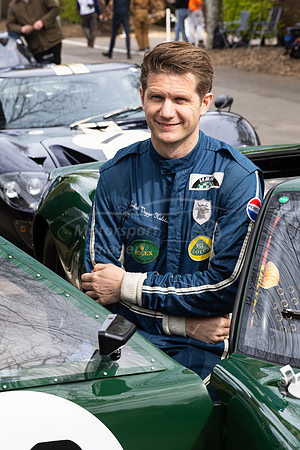 Jakob Viggo Holstein with his Ford GT40