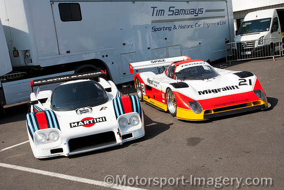 Lancia LC2 and Spice SE90C