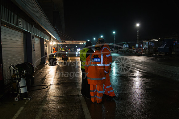 A wet Saturday night