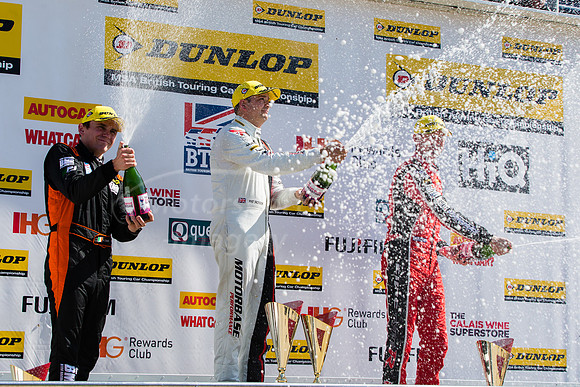 Race One podium celebrations