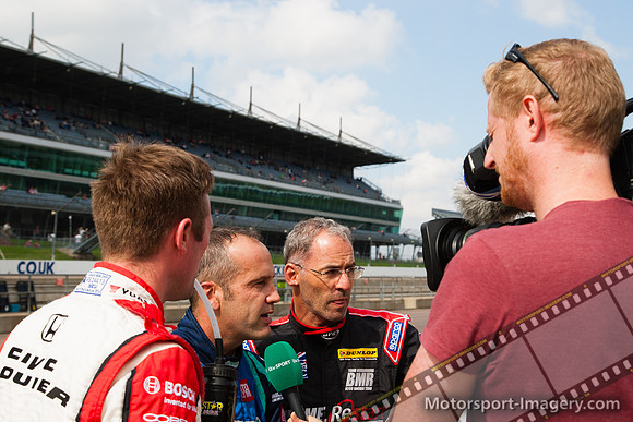 Gordon Shedden, Fabrizio Giovanardi and Alain Menu