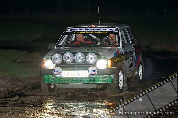 Nigel Barrett and Simon Law in the mud at the Pickering Showground.