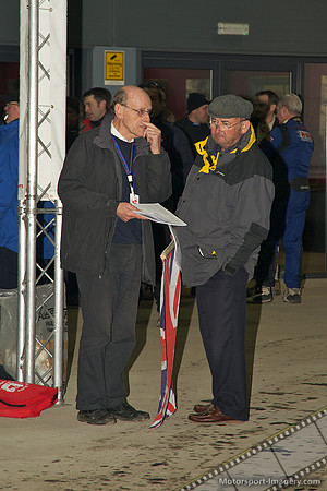 Tony Mason prepares for the start of the 2012 RAC Rally