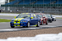 Robert Holley's MG ZS leads a train of two MG ZR's and and MGB