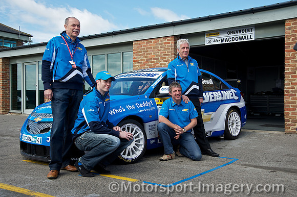 Jason Plato and Alex MacDowall with their fathers on Fathers Day