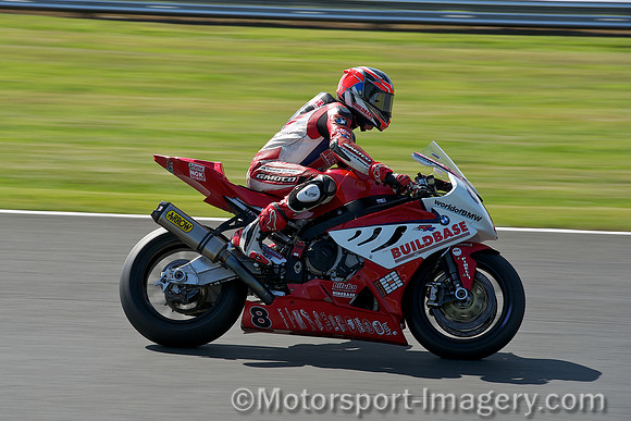 John Laverty on the Buildbase Motorad BMW